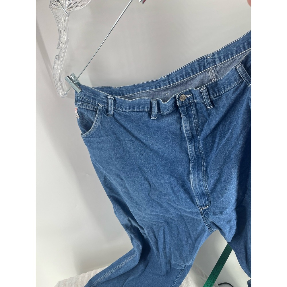 Vintage Round House Carpenter Jeans Mens 58x30 Blue Denim Made in USA Workwear
